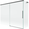 Mexen Rox L paroi de douche coulissante 2 volets 190 + 90 x 150 cm, transparent, gris canon brossé - 8C9L-190-090-66-00