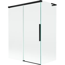 Mexen Rox L paroi de baignoire 2 volets coulissants 120 + 70 x 150 cm, transparent, noir - 8C9L-120-070-70-00