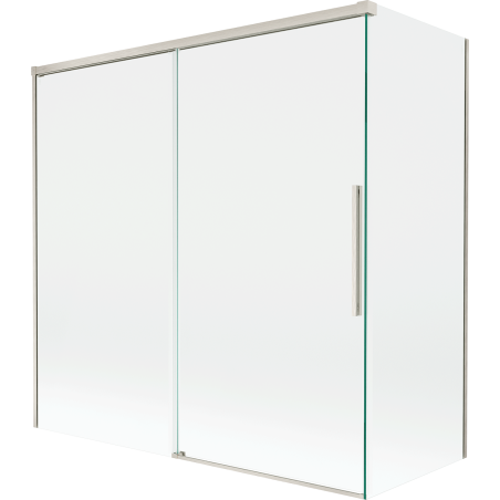 Mexen Rox paroi de douche 2 volets coulissants 160 + 70 x 150 cm, transparent, nickel brossé - 8C9-160-070-97-00