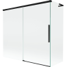 Mexen Rox L paroi de baignoire 2 volets coulissants 170 + 70 x 150 cm, transparent, noir - 8C9L-170-070-70-00