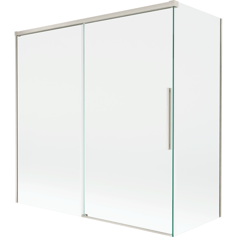 Mexen Rox paroi de douche à deux volets coulissante 160 + 75 x 150 cm, transparent, nickel brossé - 8C9-160-075-97-00