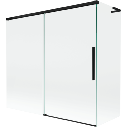 Mexen Rox L paroi de baignoire 2 volets coulissants 170 + 80 x 150 cm, transparent, noir - 8C9L-170-080-70-00