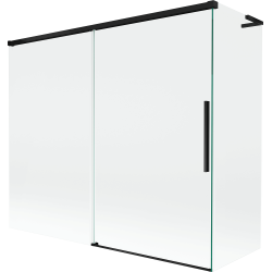 Mexen Rox L paroi de baignoire à 2 volets coulissants 180 + 90 x 150 cm, transparent, noir - 8C9L-180-090-70-00