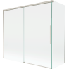 Mexen Rox paroi de douche 2 panneaux coulissants 160 + 80 x 150 cm, transparent, nickel brossé - 8C9-160-080-97-00