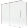 Mexen Rox paroi de douche à 2 volets coulissante 170 + 80 x 150 cm, transparent, nickel brossé - 8C9-170-080-97-00
