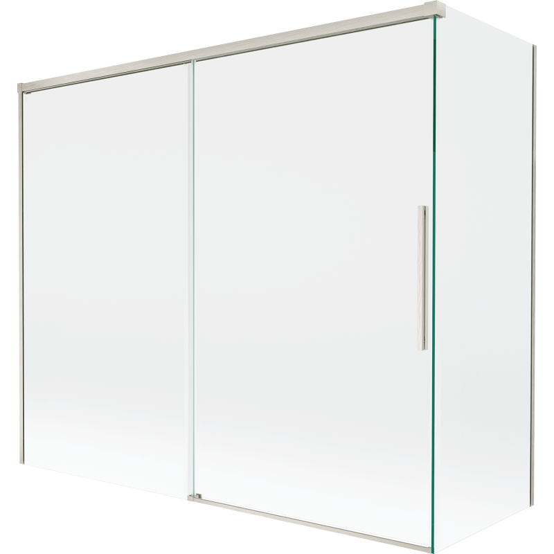 Mexen Rox paroi de douche à 2 volets coulissante 180 + 80 x 150 cm, transparent, nickel brossé - 8C9-180-080-97-00