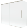 Mexen Rox paroi de douche à 2 volets coulissante 180 + 80 x 150 cm, transparent, nickel brossé - 8C9-180-080-97-00