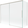 Mexen Rox paroi de douche coulissante à 2 portes 190 + 80 x 150 cm, transparent, nickel brossé - 8C9-190-080-97-00