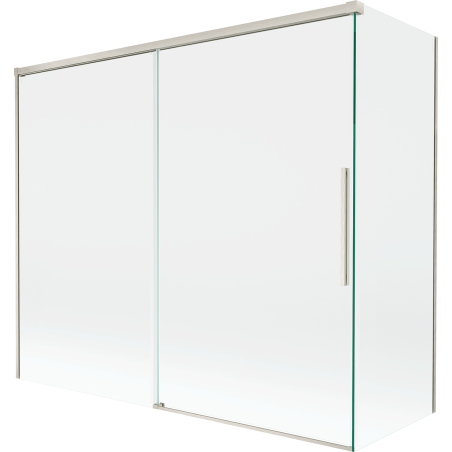 Mexen Rox paroi de douche 2 volets coulissants 180 + 90 x 150 cm, transparent, nickel brossé - 8C9-180-090-97-00