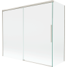 Mexen Rox paroi de douche 2 volets coulissants 180 + 90 x 150 cm, transparent, nickel brossé - 8C9-180-090-97-00
