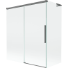 Mexen Rox L paroi de baignoire coulissante à 2 volets 140 + 70 x 150 cm, transparent, gun metal - 8C9L-140-070-95-00