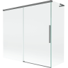 Mexen Rox L pare-baignoire à 2 volets coulissants 170 + 70 x 150 cm, transparent, acier gun metal - 8C9L-170-070-95-00