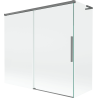 Mexen Rox L paroi de baignoire 2-panneaux coulissante 170 + 80 x 150 cm, transparent, gun metal - 8C9L-170-080-95-00