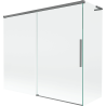 Mexen Rox L paroi de baignoire 2 volets coulissants 180 + 90 x 150 cm, transparent, métal gun - 8C9L-180-090-95-00