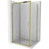 Mexen Apia cabine de douche coulissante 115 x 90 cm, transparente, dorée - 840-115-090-50-00