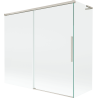 Mexen Rox L paroi de baignoire 2 vantaux coulissants 170 + 80 x 150 cm, transparent, nickel brossé - 8C9L-170-080-97-00