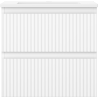 Mexen Rivel meuble de salle de bains 50 cm avec lavabo Otis, 2 tiroirs, rainuré, blanc mat - 91A20-05047-2-BFF01-W18M01