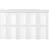 Mexen Rivel meuble de salle de bains 80 cm avec lavabo Otis, 2 tiroirs, rainuré, blanc mat - 91A20-08047-2-BFF01-W18M01