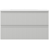 Mexen Rivel meuble de salle de bain 80 cm avec lavabo Otis, 2 tiroirs, rainuré, gris mat/blanc mat - 91A20-08047-2-BFF62-W18M01