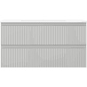 Mexen Rivel meuble de salle de bain 90 cm avec lavabo Otis, 2 tiroirs, rainuré, gris mat/blanc mat - 91A20-09047-2-BFF62-W18M01