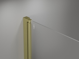 Mexen Mist-B Duo cabine de douche pivotante 100 x 100 cm, transparent, or brossé - 8A2-100-100-55-00