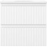 Mexen Rivel meuble de salle de bain 50 cm avec lavabo Vela, 2 tiroirs, cannelé, blanc mat - 91A20-05047-2-BFF01-W23M01