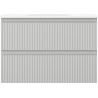 Mexen Rivel meuble de salle de bain 70 cm avec lavabo Vela, 2 tiroirs, rainuré, gris mat/blanc mat - 91A20-07047-2-BFF62-W23M01