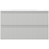 Mexen Rivel meuble de salle de bain 80 cm avec lavabo Vela, 2 tiroirs, rainuré, gris mat/blanc mat - 91A20-08047-2-BFF62-W23M01