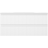 Mexen Rivel meuble de salle de bains 100 cm avec lavabo Vela, 2 tiroirs, cannelé, blanc mat - 91A20-10047-2-BFF01-W23M01