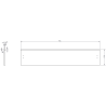Mexen Rivel meuble de salle de bains 100 cm avec lavabo Vela, 2 tiroirs, cannelé, blanc mat - 91A20-10047-2-BFF01-W23M01