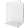 Paroi de douche autoportante Mexen Kioto 110 x 200 cm, givre 8 mm, chrome - 800-110-002-01-30