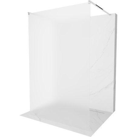 Mexen Kioto paroi de douche autoportante 120 x 200 cm, givre 8 mm, chrome - 800-120-002-01-30