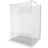 Mexen Kioto paroi de douche autoportante 120 x 200 cm, transparent/givre 8 mm, or - 800-120-002-50-35