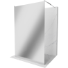 Mexen Kioto paroi de douche autoportante 100 x 200 cm, Miroir, Chrome - 800-100-002-01-50