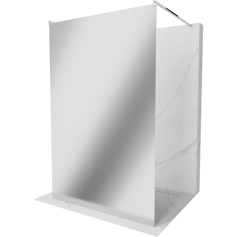 Mexen Kioto paroi de douche autoportante 110 x 200 cm, miroir 8 mm, chrome - 800-110-002-01-50