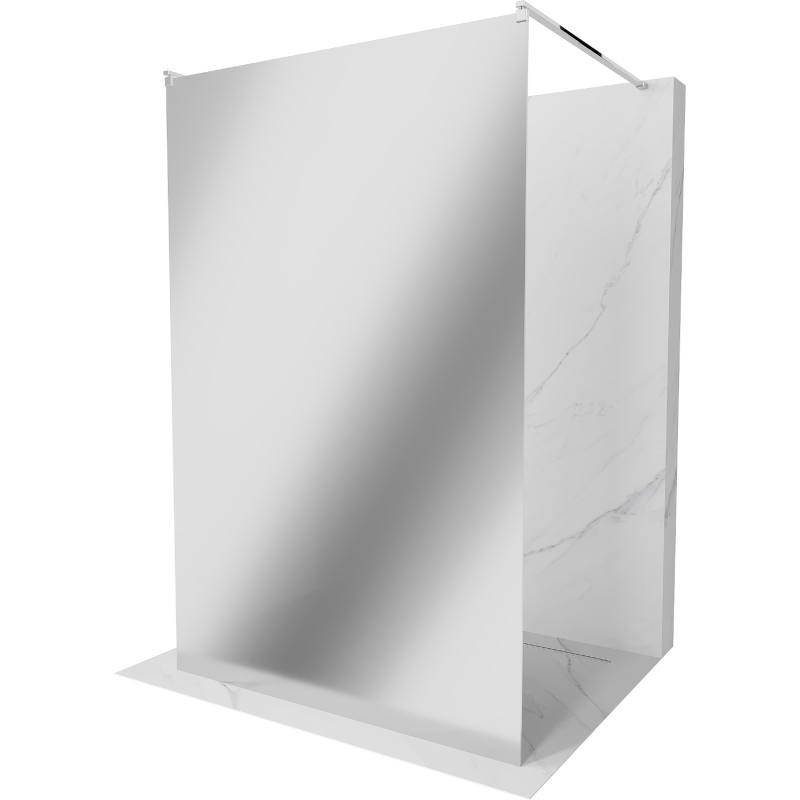 Mexen Kioto paroi de douche indépendante 110 x 200 cm, miroir 8 mm, chrome - 800-110-002-01-50