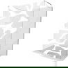 Mexen Kioto paroi de douche autoportante 100 x 200 cm, transparent/Design blanc 8 mm, Chrome - 800-100-002-01-97