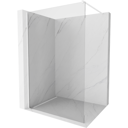 Mexen Kioto paroi de douche Walk-in 140 x 200 cm, transparent 8 mm, blanc - 800-140-101-20-00