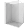 Mexen Kioto paroi de douche Walk-in 140 x 200 cm, transparent 8 mm, blanc - 800-140-101-20-00