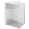 Mexen Kioto paroi de douche Walk-in 110 x 200 cm, transparent/givre 8 mm, blanc - 800-110-101-20-35
