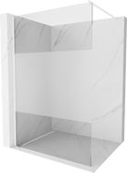 Mexen Kioto paroi de douche Walk-in 120 x 200 cm, transparent/givré 8 mm, blanc - 800-120-101-20-35