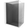 Mexen Kioto paroi de douche Walk-in 70 x 200 cm, graphite 8 mm, blanche - 800-070-101-20-40