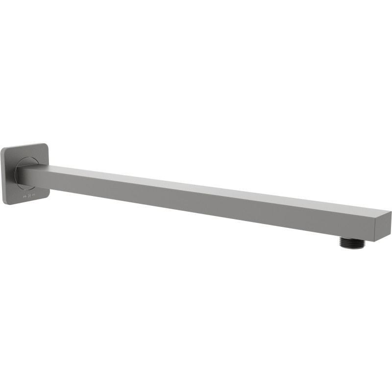Mexen bras de douche mural de 40 cm, gris foncé brossé - 79112-66