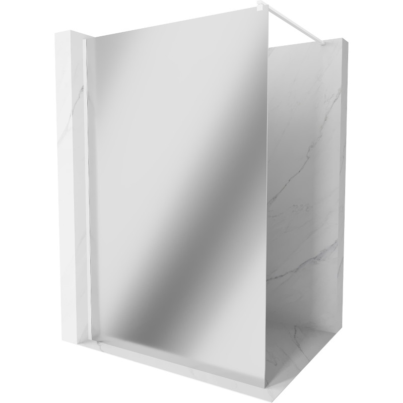 Mexen Kioto paroi de douche Walk-in 100 x 200 cm, miroir 8 mm, blanche - 800-10-101-20-50