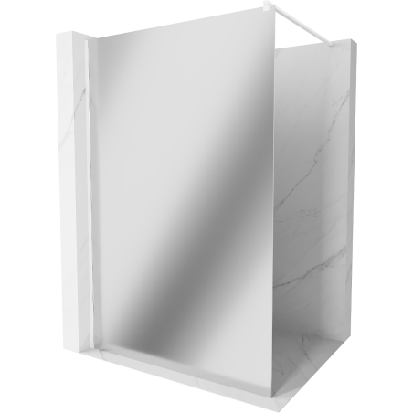 Paroi de douche Mexen Kioto Walk-in 100 x 200 cm, miroir 8 mm, blanc - 800-10-101-20-50