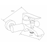 Mexen Pecos robinet de baignoire, noir - 72730-70