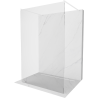 Mexen Kioto paroi de douche autoportante 140 x 200 cm, transparent 8 mm, Blanc - 800-140-002-20-00