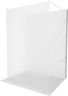 Mexen Kioto paroi de douche autoportante 110 x 200 cm, Gelée 8 mm, Blanc - 800-110-002-20-30