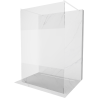 Mexen Kioto paroi de douche autoportante 120 x 200 cm, transparent/givre 8 mm, blanc - 800-120-002-20-35