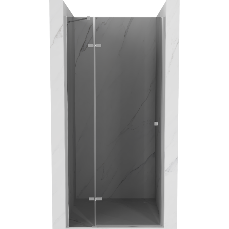 Mexen Roma porte de douche battante 70 cm, graphite, chrome - 854-070-000-01-40